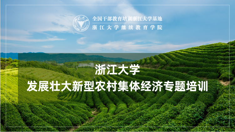 发展壮大新型农村集体经济专题培训班