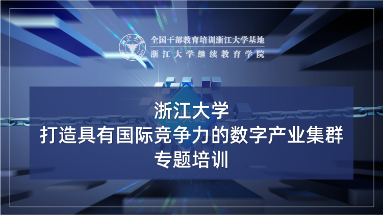 打造具有国际竞争力的数字产业集群培训班