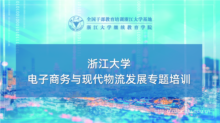 电子商务与现代物流发展专题培训班