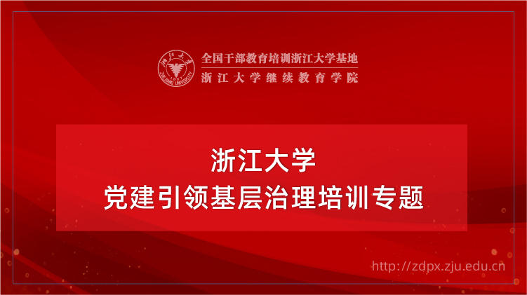 党建引领基层治理专题培训班