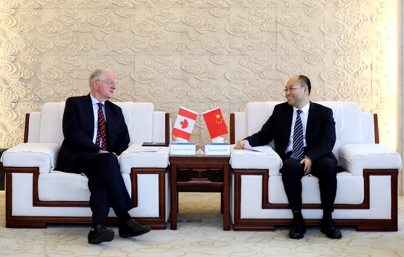 浙江大学校长、中国科学院院士马琰铭会见渥太华大学校长代表团