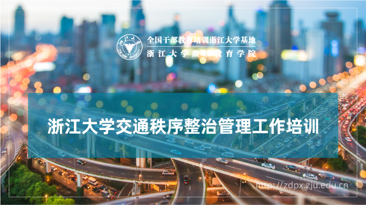 交通秩序整治管理工作专题培训班