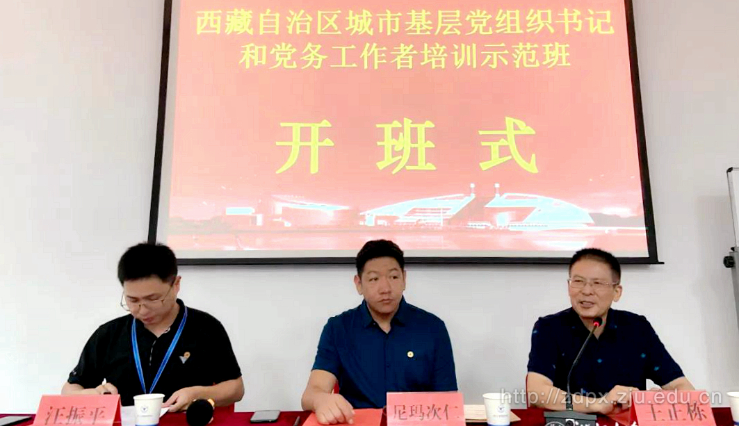 西藏自治区城市基层党组织书记和党务工作者培训示范班
